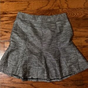 Banana Republic Metallic Gray Mini Skirt